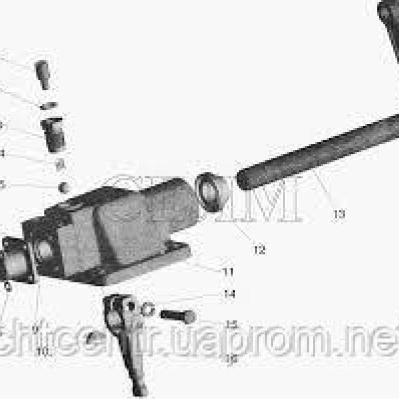 Валик мех-ма перекл кпп а/м МАЗ
