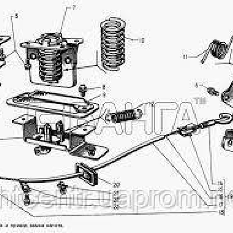 5301-8406012, корпус замка капота а/м ЗІЛ-Бічок