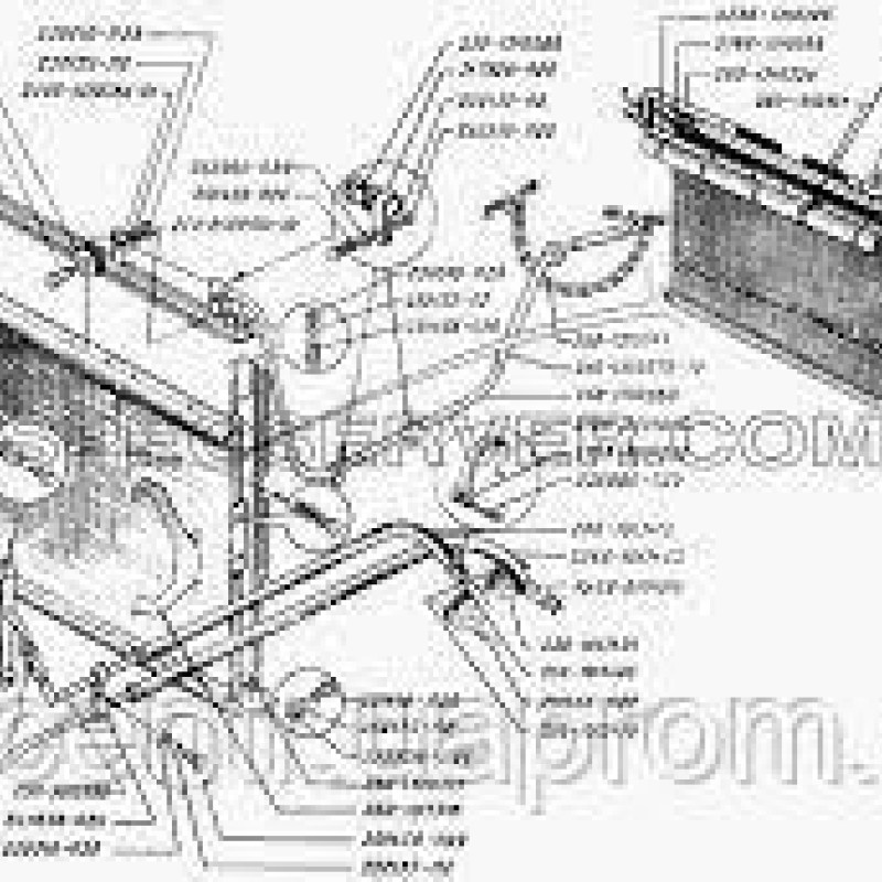 260-1013319, кронштейн лівий м/радіатора а/м КРАЗ